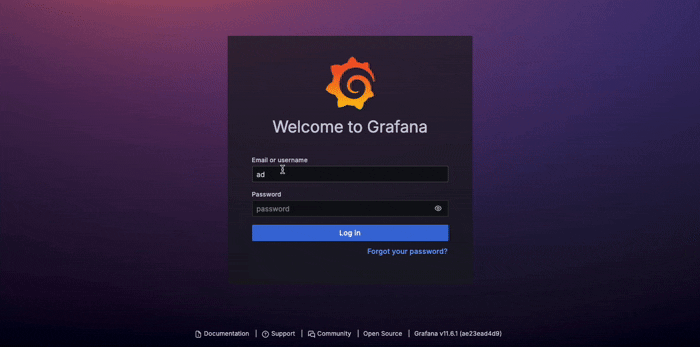 graphana-login